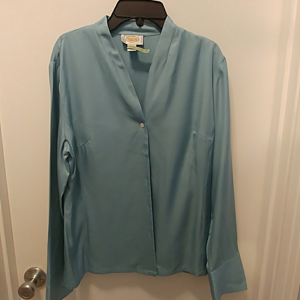 Blue Talbots blouse